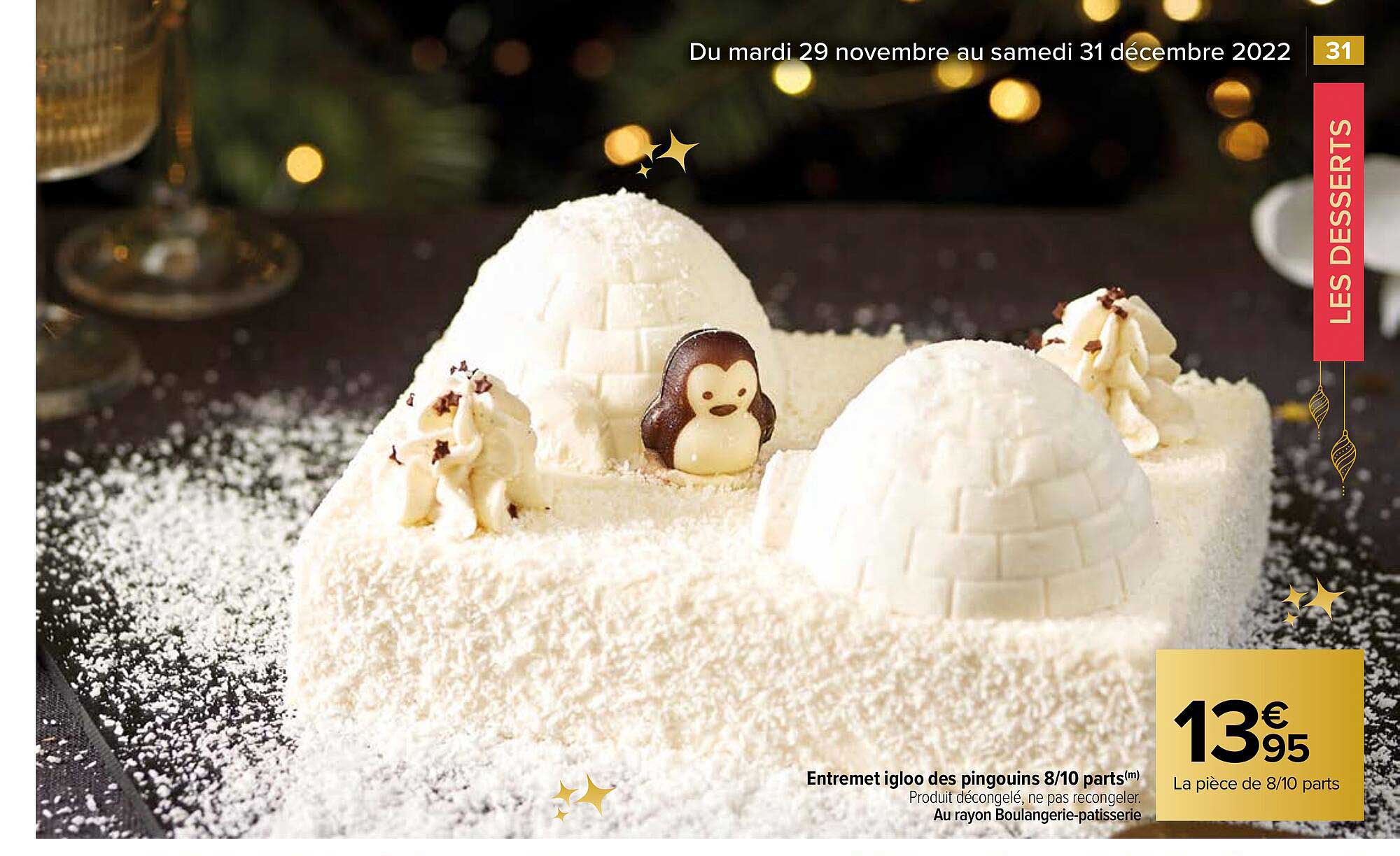 entremet igloo des pingouins 8-10 parts