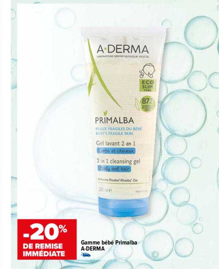 gamme bébé primalba a-derma