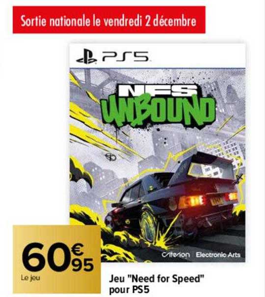 Jeu "need For Speed" Pour Ps5