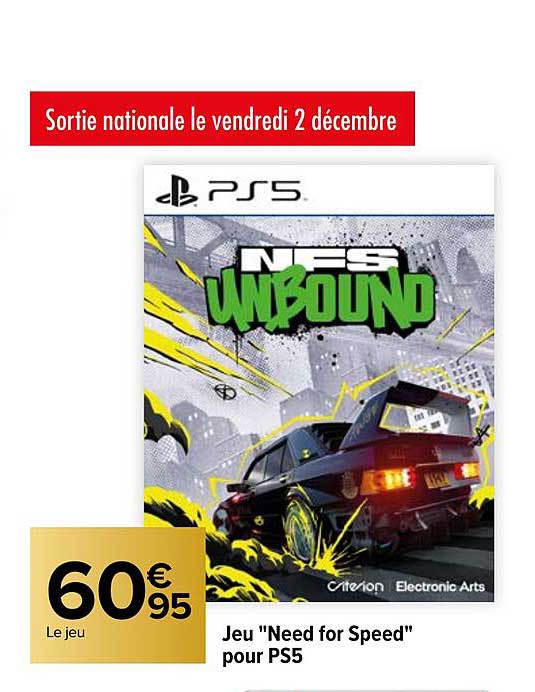 jeu "need for speed" pour ps5