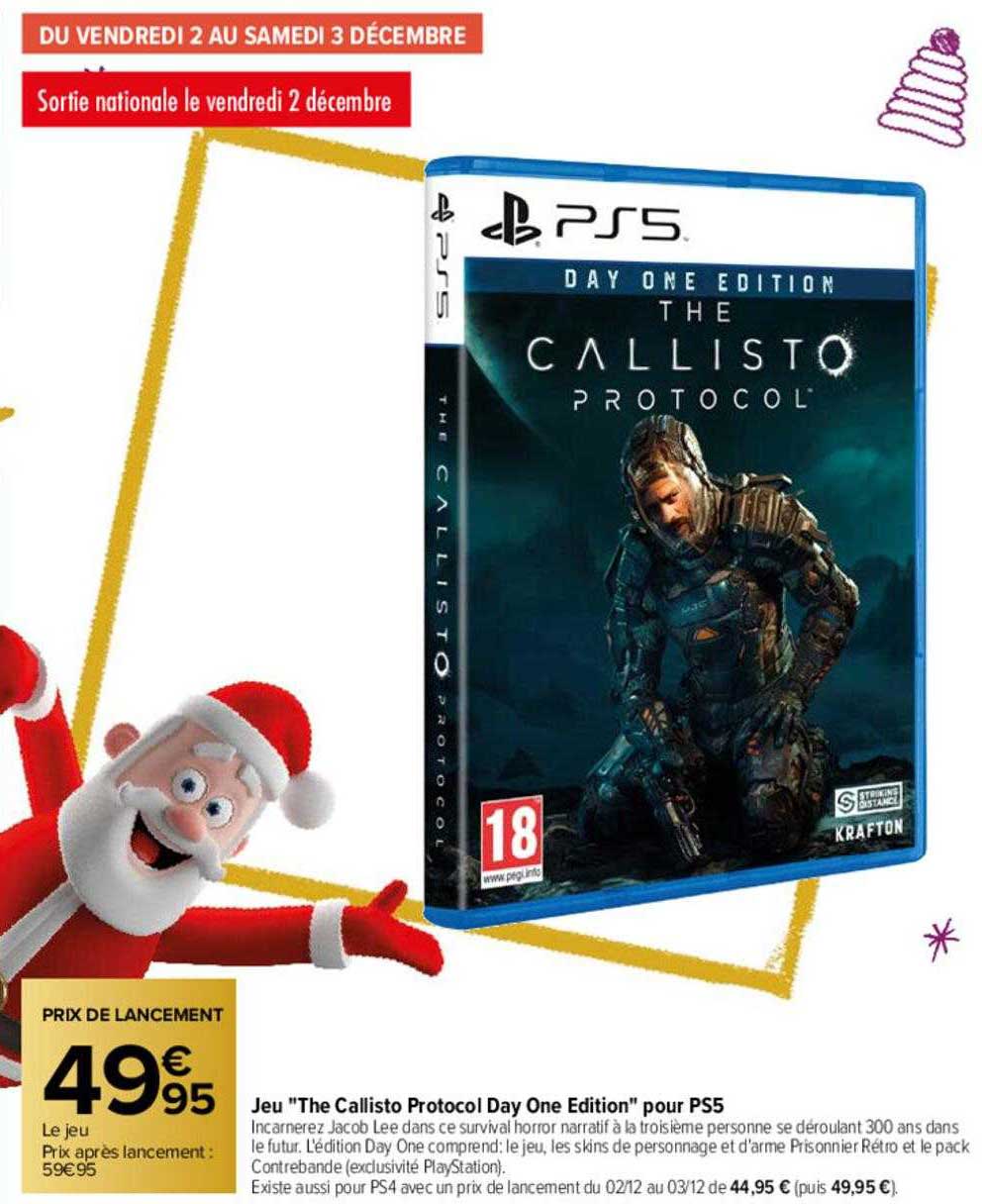 jeu "the callisto protocol day one édition" pour ps5