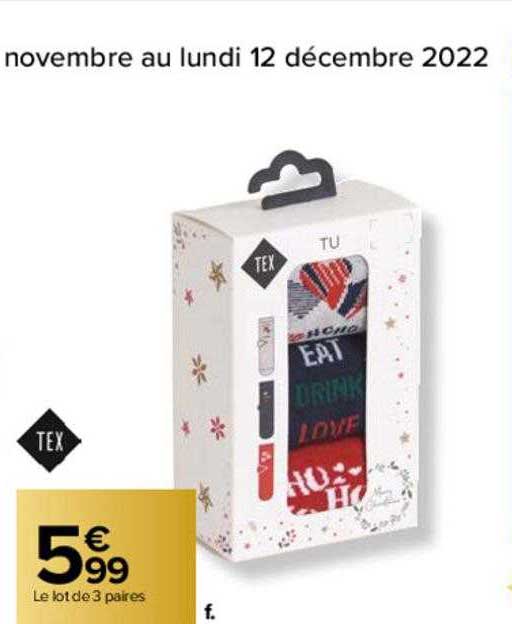 Le Lot De 3 Paires Tex
