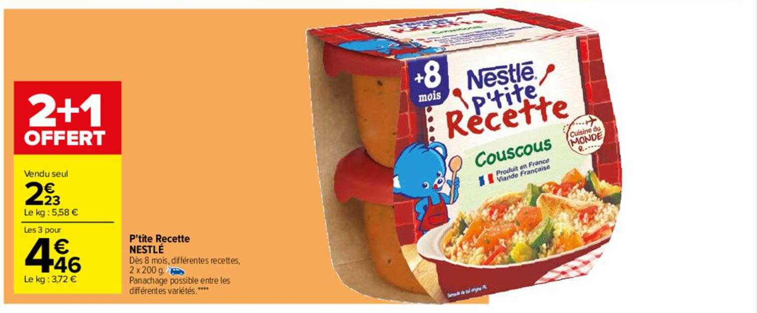 p'tite recette nestlé