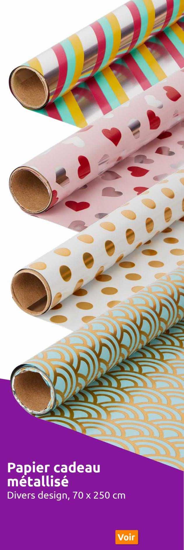 Papier Cadeau Métallisé