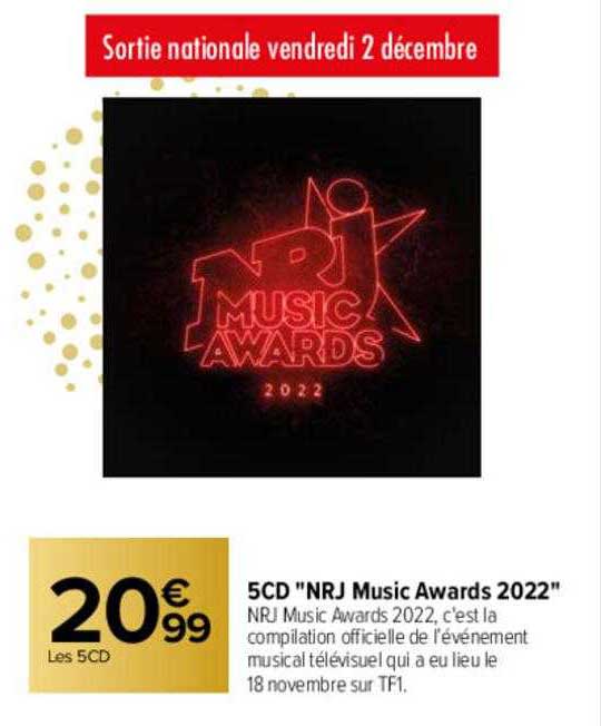5cd "nrj music awards 2022"