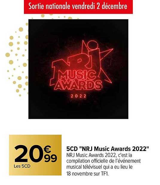 5cd "nrj music awards 2022"
