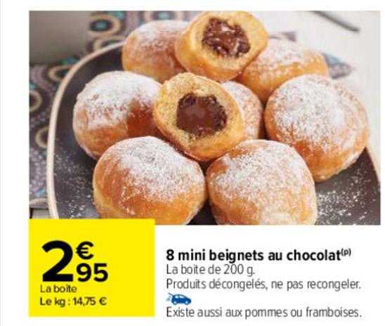 8 Mini Beignets Au Chocolat