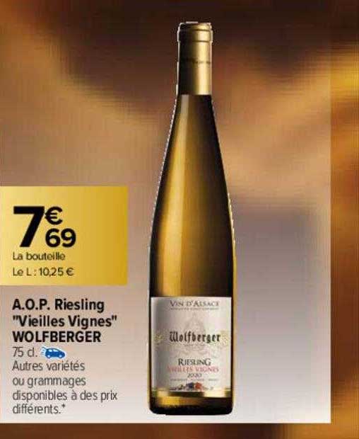 a.o.p. riesling "vieilles vignes" wolfberger