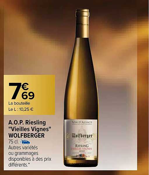 a.o.p. riesling "vieilles vignes" wolfberger