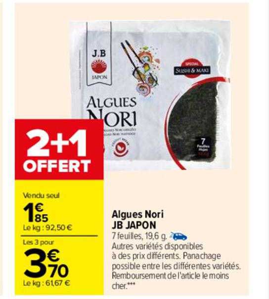 Algues Nori Jb Japon