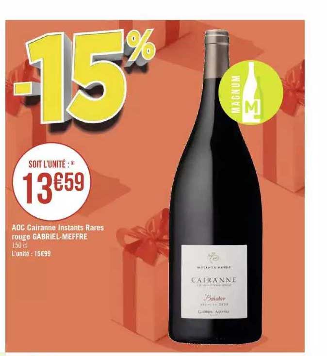 aoc cairanne instants rares rouge gabriel-meffre