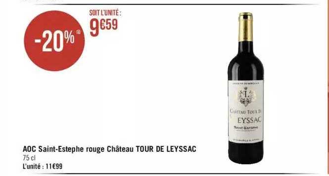 aoc saint-estephe rouge château tour de leyssac