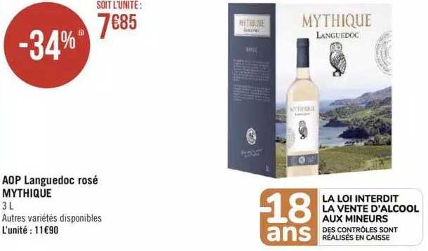 aop languedoc rosé mythique ou la loi interdit la vente d'alcool aux mineurs