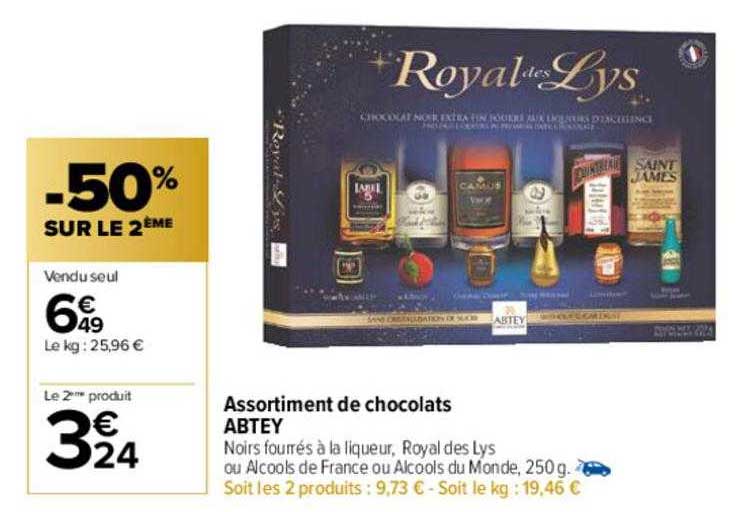 assortiment de chocolats abtey