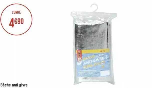 bâche anti givre