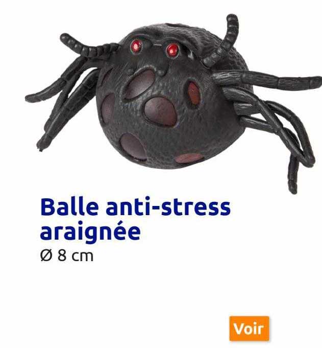 balle anti-stress araignée