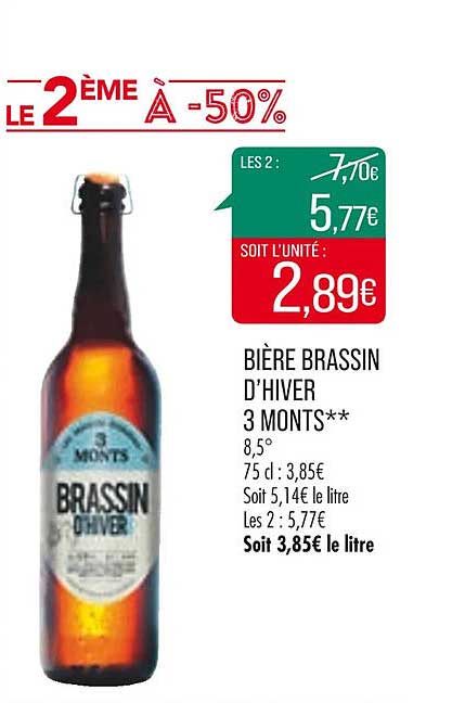 bière brassin d'hiver 3 monts