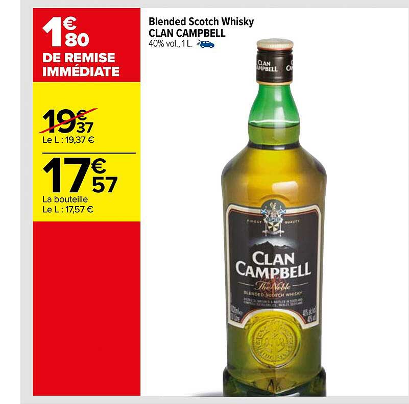 blended scotch whisky clan campbell