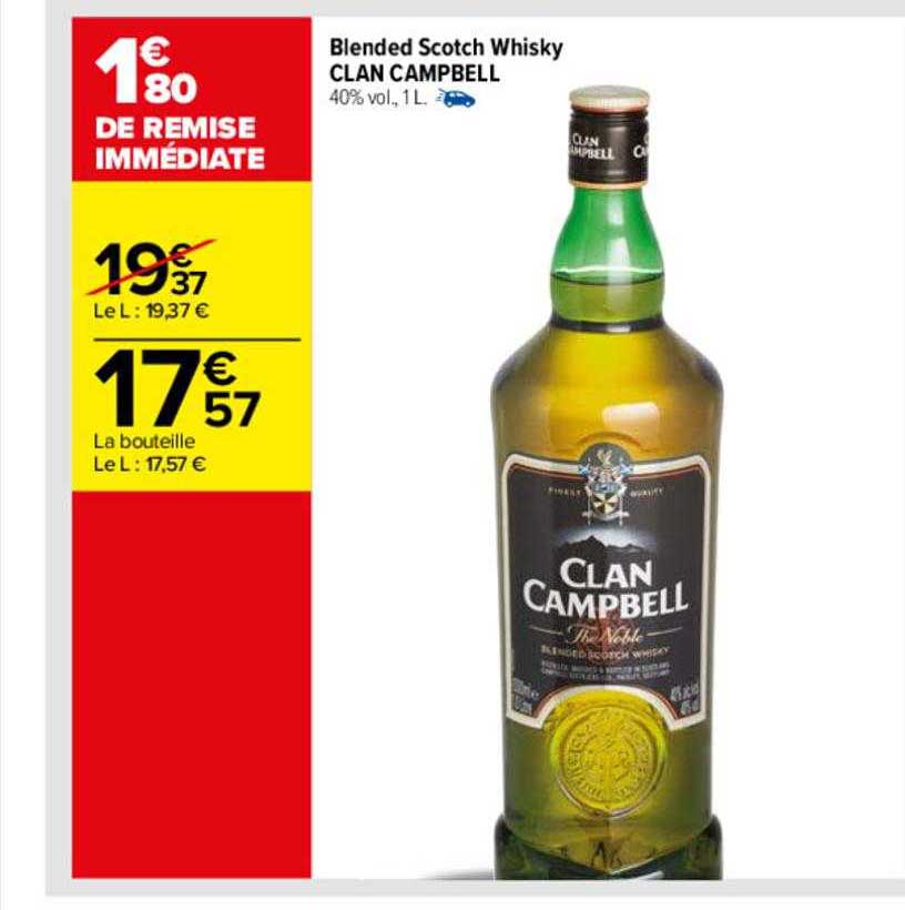 blended scotch whisky clan campbell