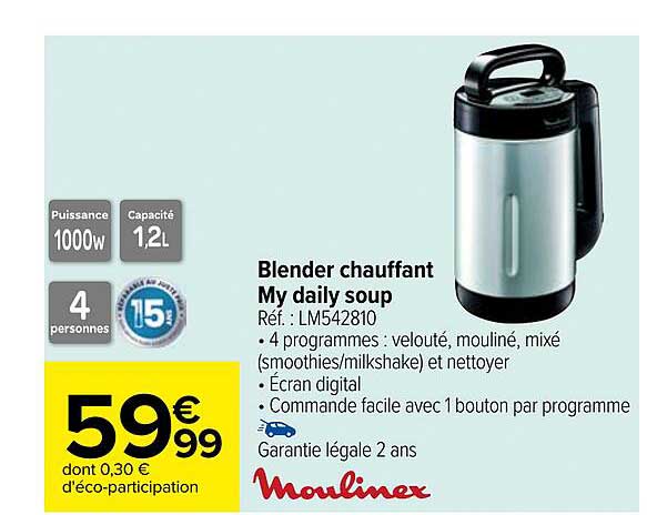 blender chauffant my daily soup moulinex