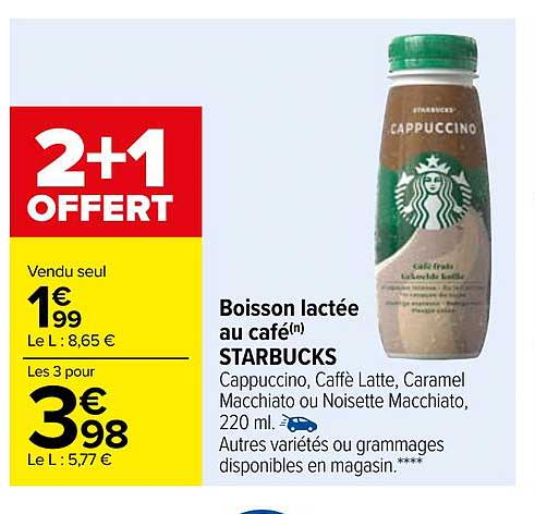 Boisson Lactée Au Café Starbucks