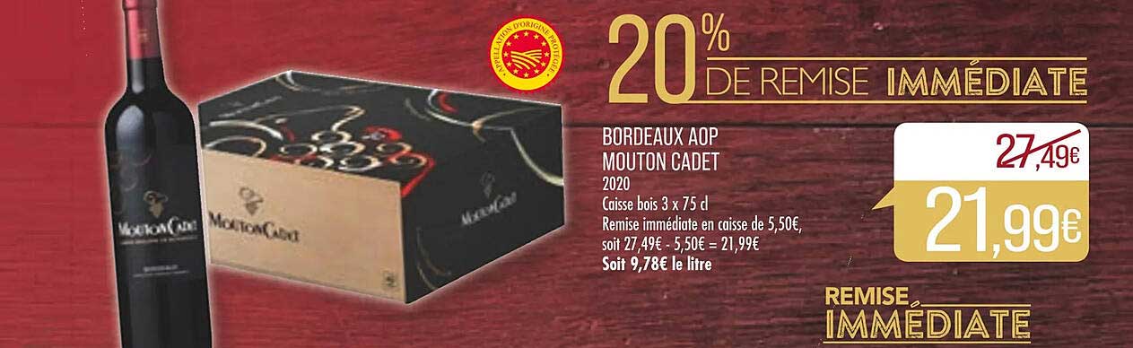 Bordeaux Aop Mouton Cadet