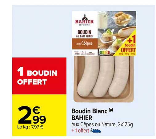 Boudin Blanc Bahier