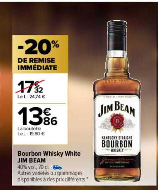 bourbon whisky white jim beam
