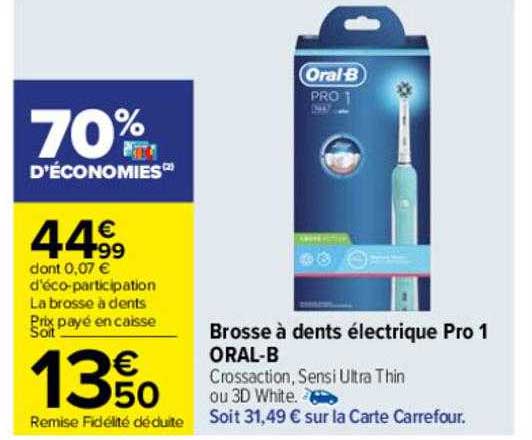 brosse à dents électrique pro 1 oral-b