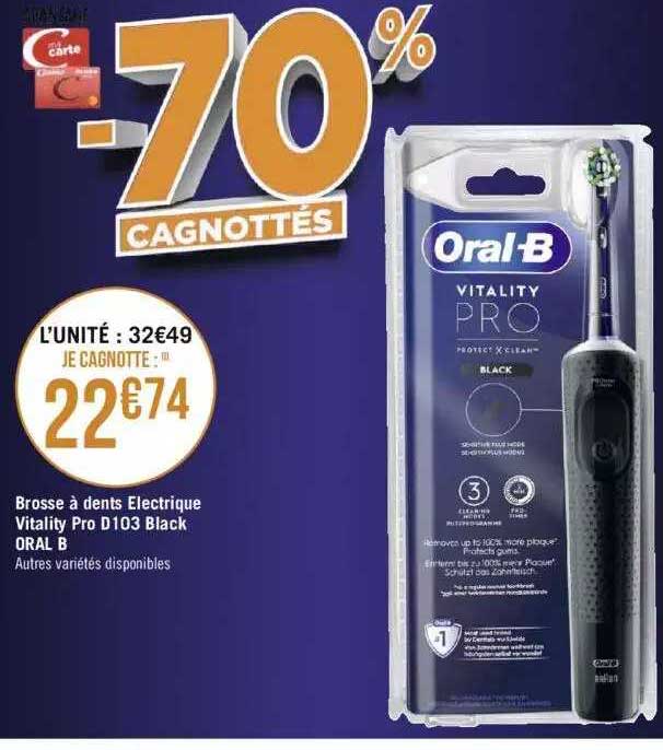 brosse à dents electrique vitality pro d103 black oral b