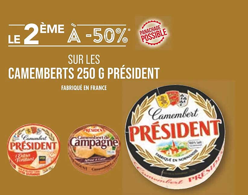 camemberts 250g président