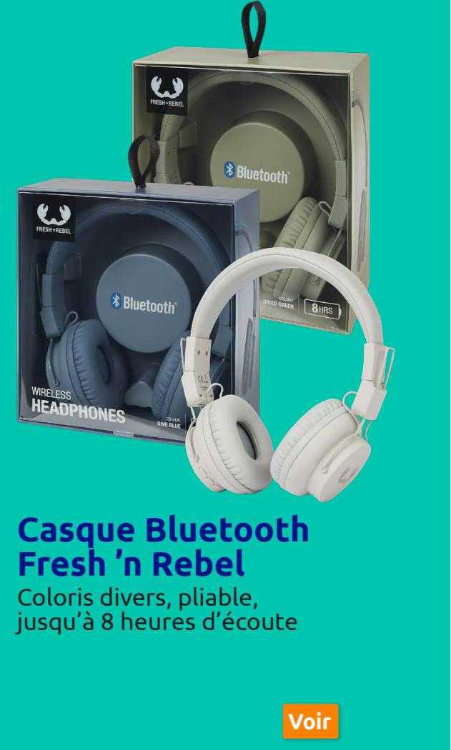 casque bluetooth fresh 'n rebel