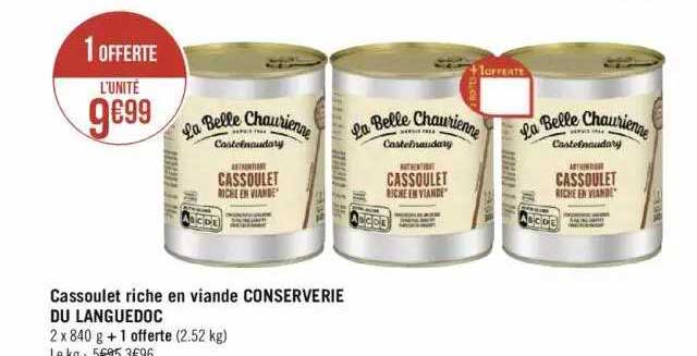 cassoulet riche en viande conserverie du languedoc