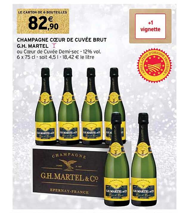 champagne cœur de cuvée brut gh martel