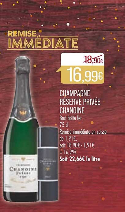 champagne réserve privée chanoine