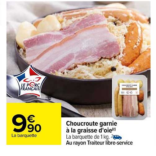 choucroute garnie à la graisse d'oie