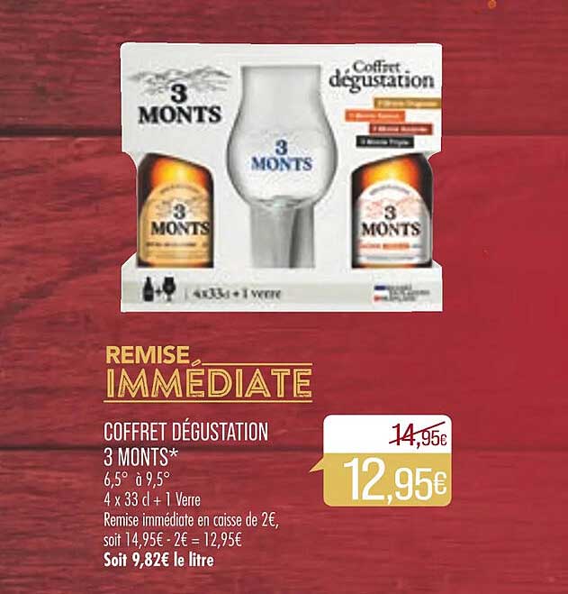 coffret dégustation 3 monts