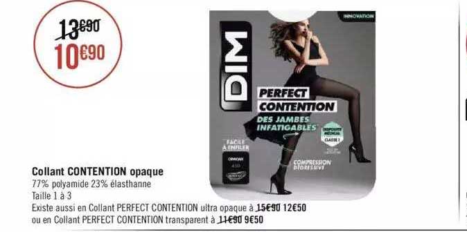 collant contention opaque