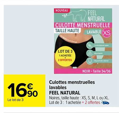 culottes menstruelles lavables feel natural