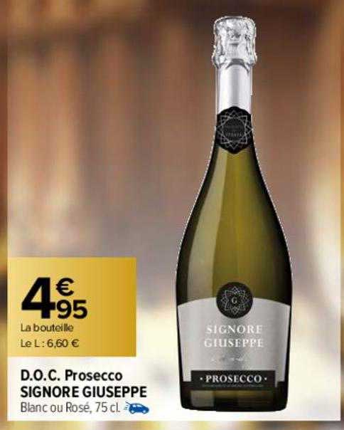 d.o.c. prosecco signore giuseppe