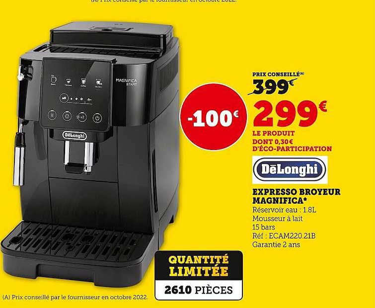 Delonghi Expresso Broyeur Magnifica