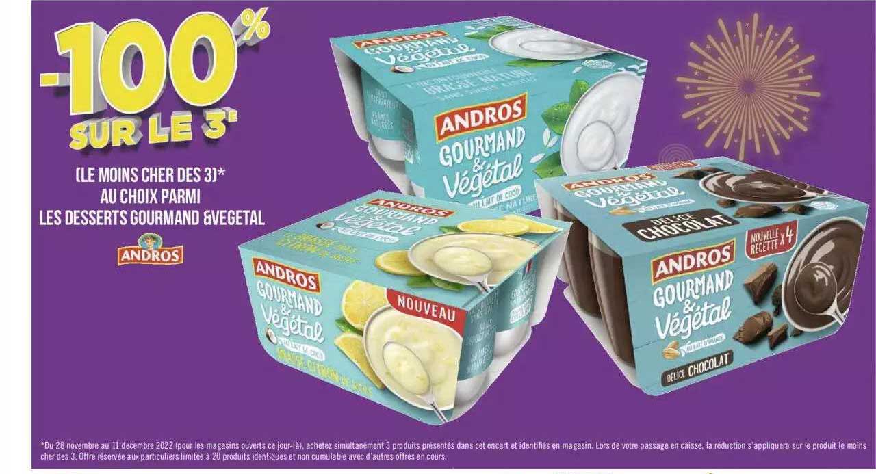 Desserts Gourmand & Végétal Andros