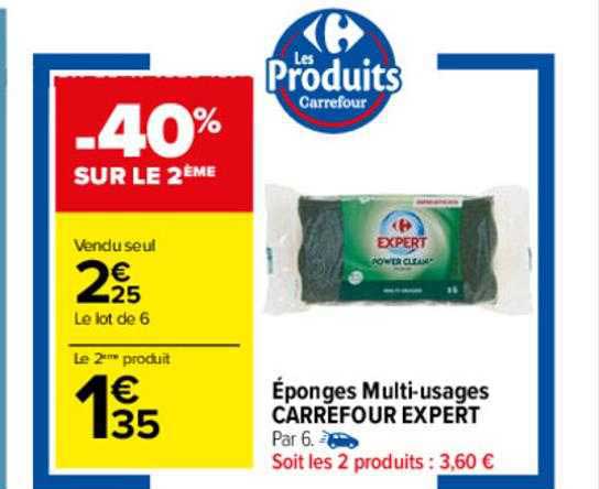 éponges multi-usages carrefour expert