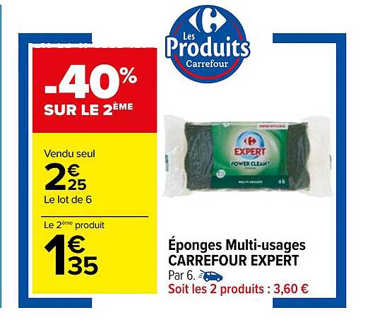éponges multi-usages carrefour expert
