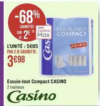 essuie-tout compact casino