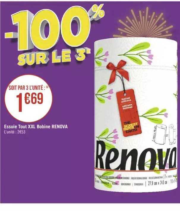 essuie tout XXL bobine renova