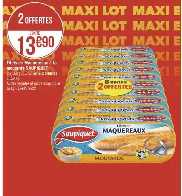 Filets De Maquereaux à La Moutarde Saupiquet