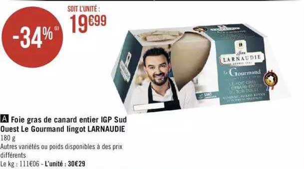 foie gras de canard entier igp sud ouest le gourmand lingot larnaudie