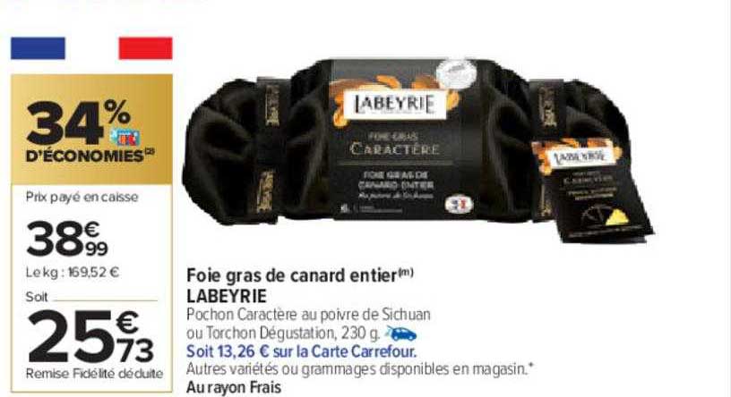 Foie Gras De Canard Entier Labeyrie
