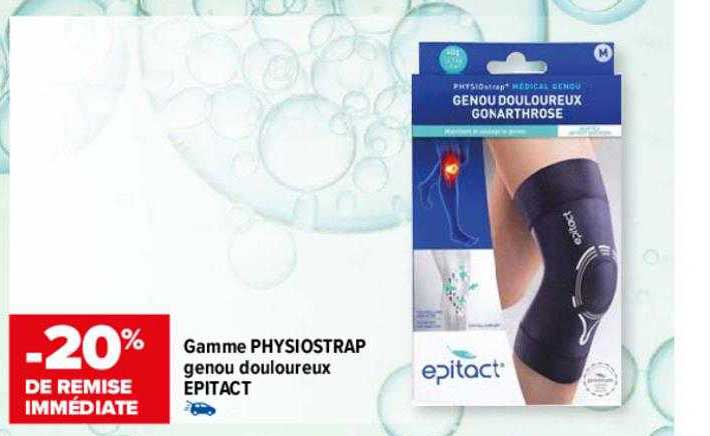 gamme physiostrap genou douloureux épitact